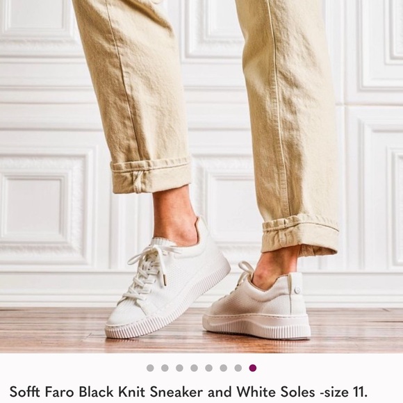 Sofft Faro Black Knit Sneaker and White Soles -size 11.
NWOT - Picture 8 of 8